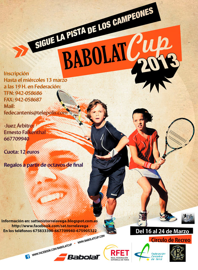 Cartel Babolat 2013 Cantabria