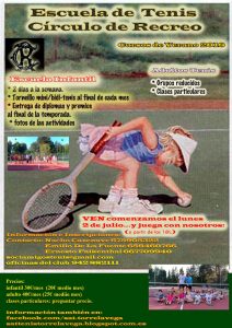 Escuela de tenis verano 2018 @ Sede deportiva (Tronqueria)