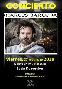 Concierto Marcos Bárcena 2018 @ Sede deportiva (Tronqueria)