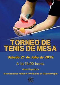 Torneo 2018 de Tenis de Mesa @ Sede deportiva (Tronqueria)