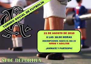 Torneo Social de Futbolín 2018 @ Sede Deportiva