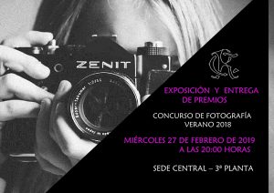 Exposición y Entrega premios Concurso Fotografía Verano 2018 @ Sede Central