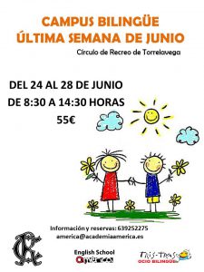 CAMPUS BILINGÜE 24 AL 28-06-2019 @ Sede Deportiva