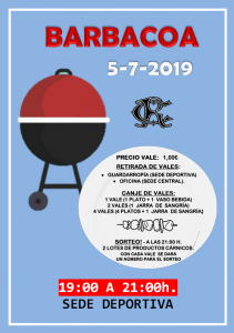Barbacoa 05-07-2019 @ Sede Deportiva