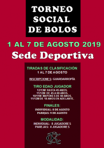 Torneo Social de Bolos @ Sede Deportiva