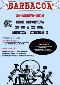 Barbacoa y actuación musical @ Sede Deportiva