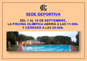 Horario Piscina @ Sede Deportiva