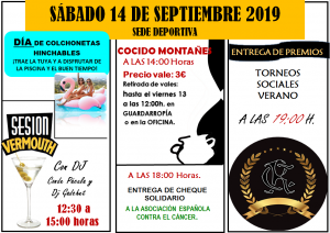Eventos día 14 de Septiembre @ Sede Deportiva