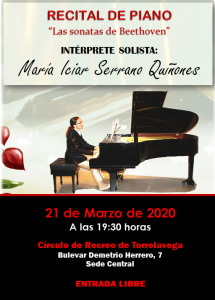 Recital de piano - SUSPENDIDO @ Sede Central