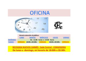 Horario Oficina @ Sede Central