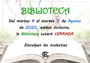 Biblioteca 04-08-2020 @ Sede Central