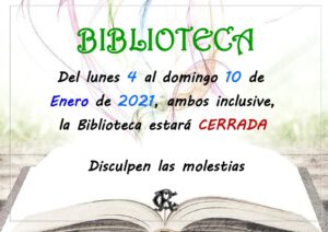 Biblioteca 04-01-2021 @ Sede Central