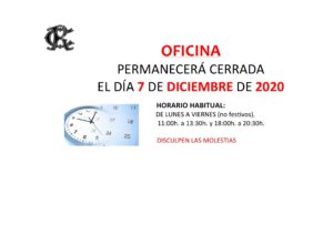 Oficina 07-12-2020 @ CIRCULO DE RECREO TORRELAVEGA