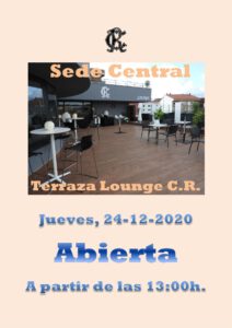 Terraza Lounge CR 24-12-2020 @ Sede Central