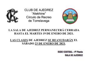 Club Ajedrez 23-01-2021 @ Sede Central