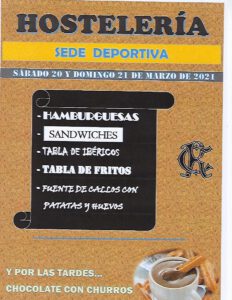 Hostelería 20 y 21-03-2021 @ SEDE DEPORTIVA
