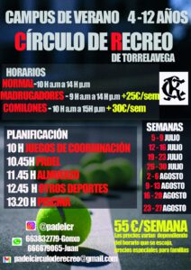 Campus 2021 niños/as de 4 a 12 años @ SEDE DEPORTIVA