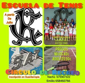 Escuela Tenis Verano 2021 @ SEDE DEPORTIVA