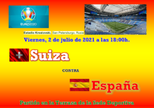 Partido Eurocopa 2020 @ Sede Deportiva