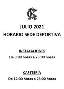 HORARIOS SEDE DEPORTIVA @ SEDE DEPORTIVA