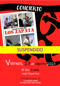 Concierto "Los Zapata" SUSPENDIDO