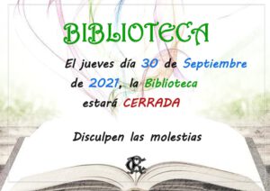Biblioteca 30-09-2021 @ SEDE CENTRAL