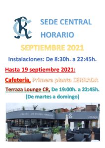 Horarios Septiembre Sede Central @ Sede Central