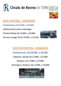 Horarios Sedes desde 21-09-2021 @ SEDE CENTRAL