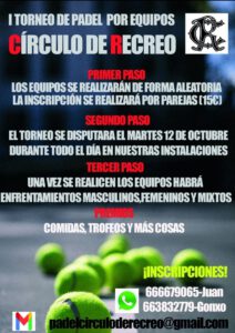 Torneo de Pádel @ Sede Deportiva