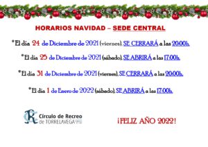 Horarios Navidad Sede Central @ Sede Central