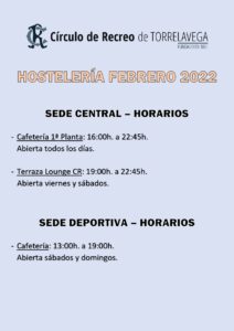 Horario Hostelería @ Sede Central