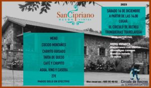 MESÓN SAN CIPRIANO @ SEDE DEPORTIVA