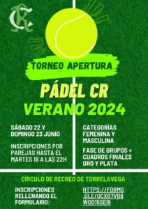 PÁDEL CR VERANO 2024 @ Sede Deportiva