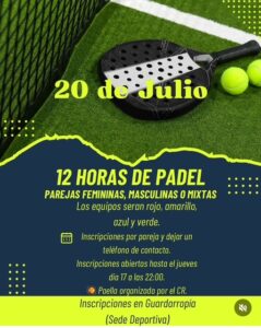 12 HORAS PADEL 2025 @ SEDE DEPORTIVA