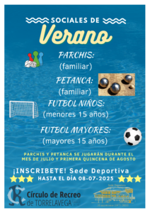 Sociales Verano 2025 @ SEDE DEPORTIVA