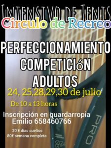 Tenis Intensivo @ SEDE DEPORTIVA