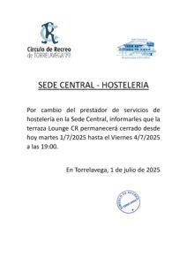 Sede Central Hostelería @ SEDE CENTRAL