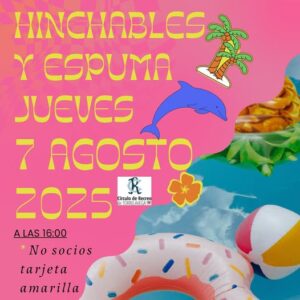 HINCHABLES Y FIESTA ESPUMA @ Sede Deportiva