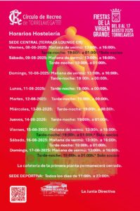 HORAROS VIRGEN GRANDE @ Sede Central