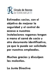 Carné de Socio @ SEDE DEPORTIVA