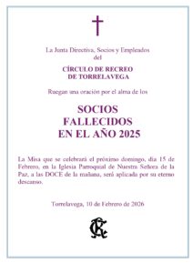 MISA SOCIOS 2025 @ Sede Central