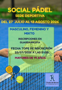Sede Deportiva - Social Pádel @ Sede Deportiva