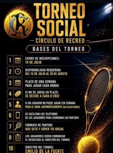 Sede Deportiva - Bases Torneo Tenis @ Sede Deportiva