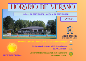 Sede Deportiva - Horario Septiembre @ Sede Deportiva