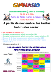 Sede Central - Gimnasio