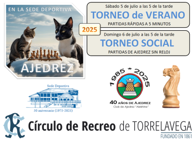 2025 Cartel Verano ajedez