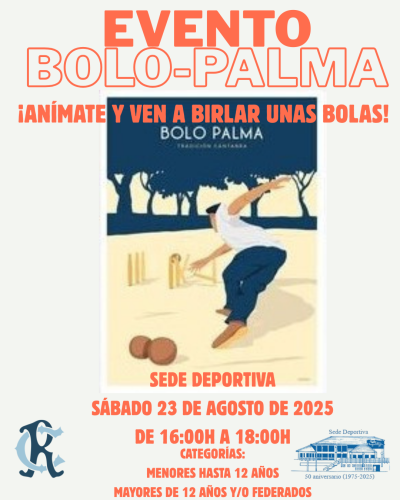 CARTEL EVENTO BOLO PALMA 23-08-25