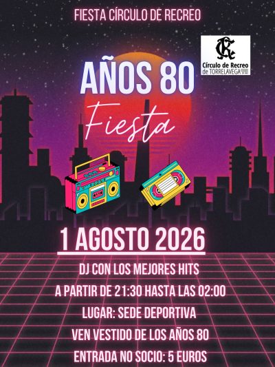 FIESTA 80'S 29-07-2026