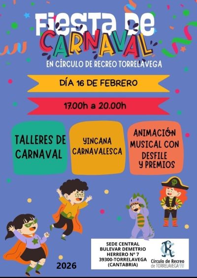 FIESTA CARNAVAL INFAN TIL SEDE CENTRAL 10-02-2026