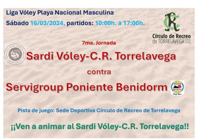 Liga Voley Playa Nacional Masculina 16-03-2024